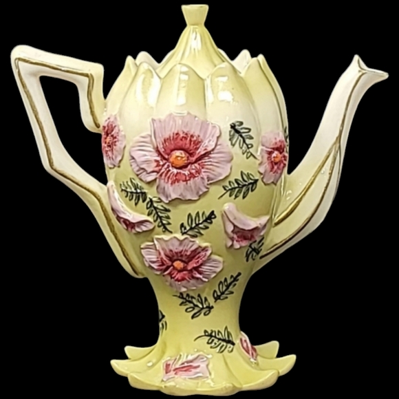 MINI DECORATIVE  SCALLOPED MINIATURE TEAPOT - NINI - Picture 3 of 12